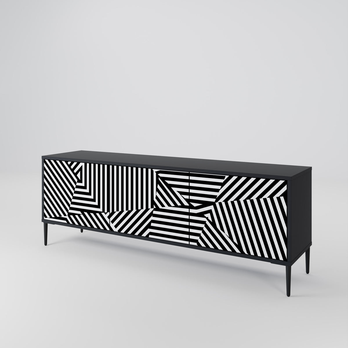 ILLUSIONARY LATTICE 3-türiges TV-Lowboard