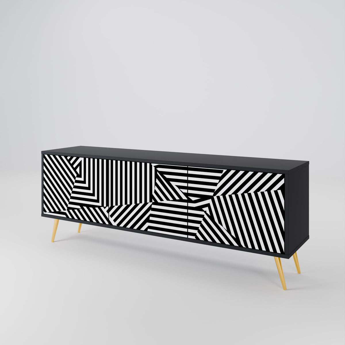 ILLUSIONARY LATTICE 3-türiges TV-Lowboard