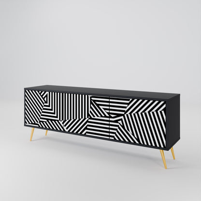 ILLUSIONARY LATTICE 3-türiges TV-Lowboard