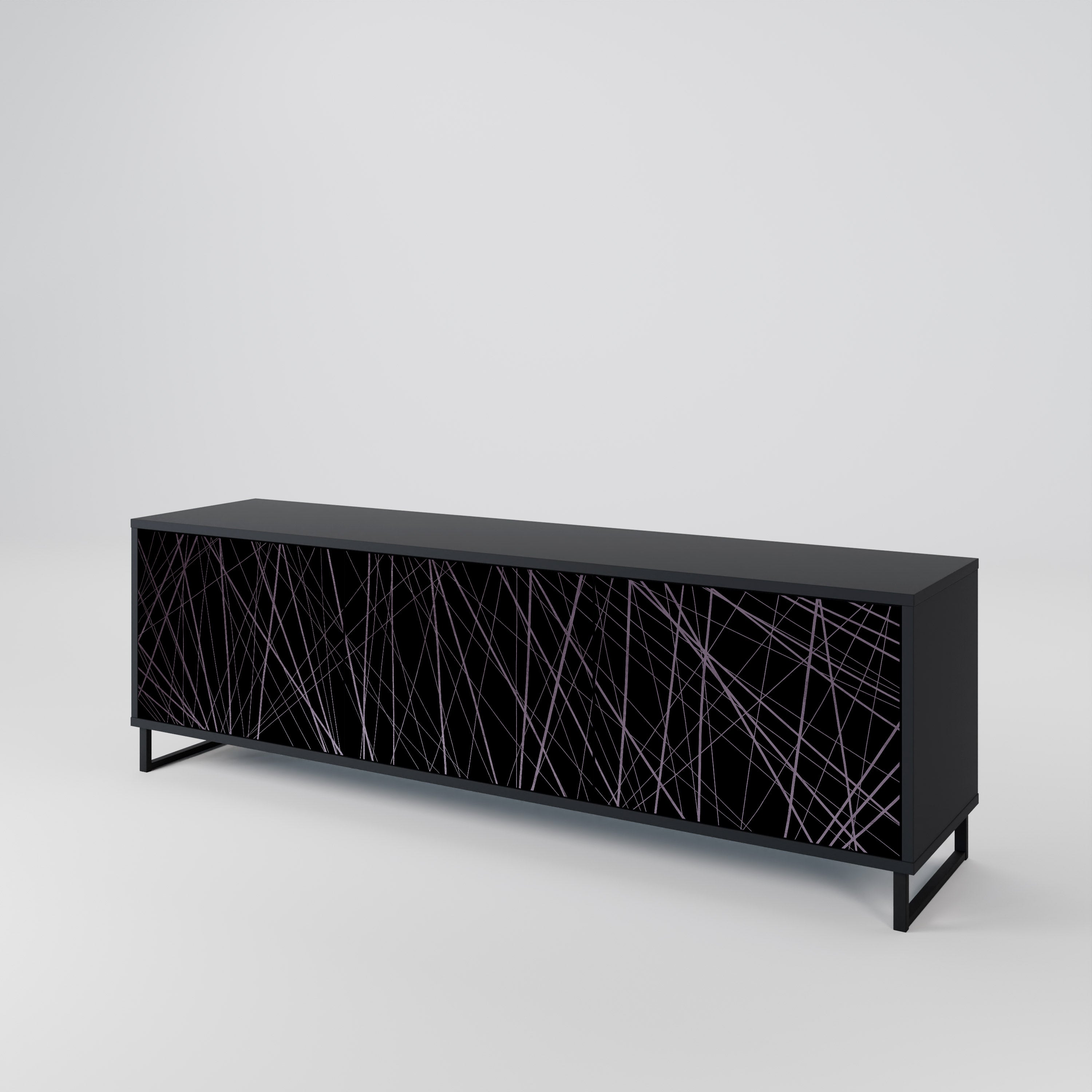 SHIMMER SPIDERGRAM 3-Door TV Cabinet