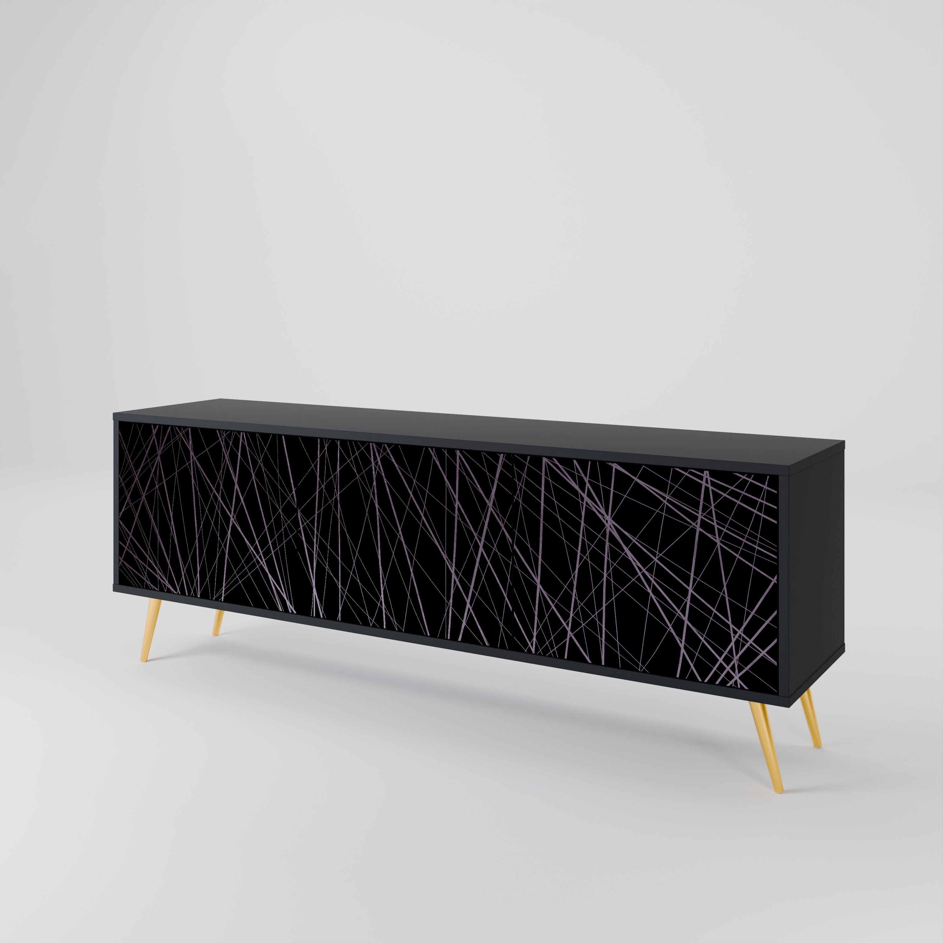 SHIMMER SPIDERGRAM 3-Door TV Cabinet