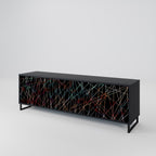 LUMINOUS SNARE TV-Lowboard mit 3 Türen in Schwarz