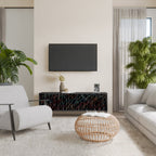 LUMINOUS SNARE TV-Lowboard mit 3 Türen in Schwarz