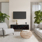 LUMINOUS SNARE TV-Lowboard mit 3 Türen in Schwarz