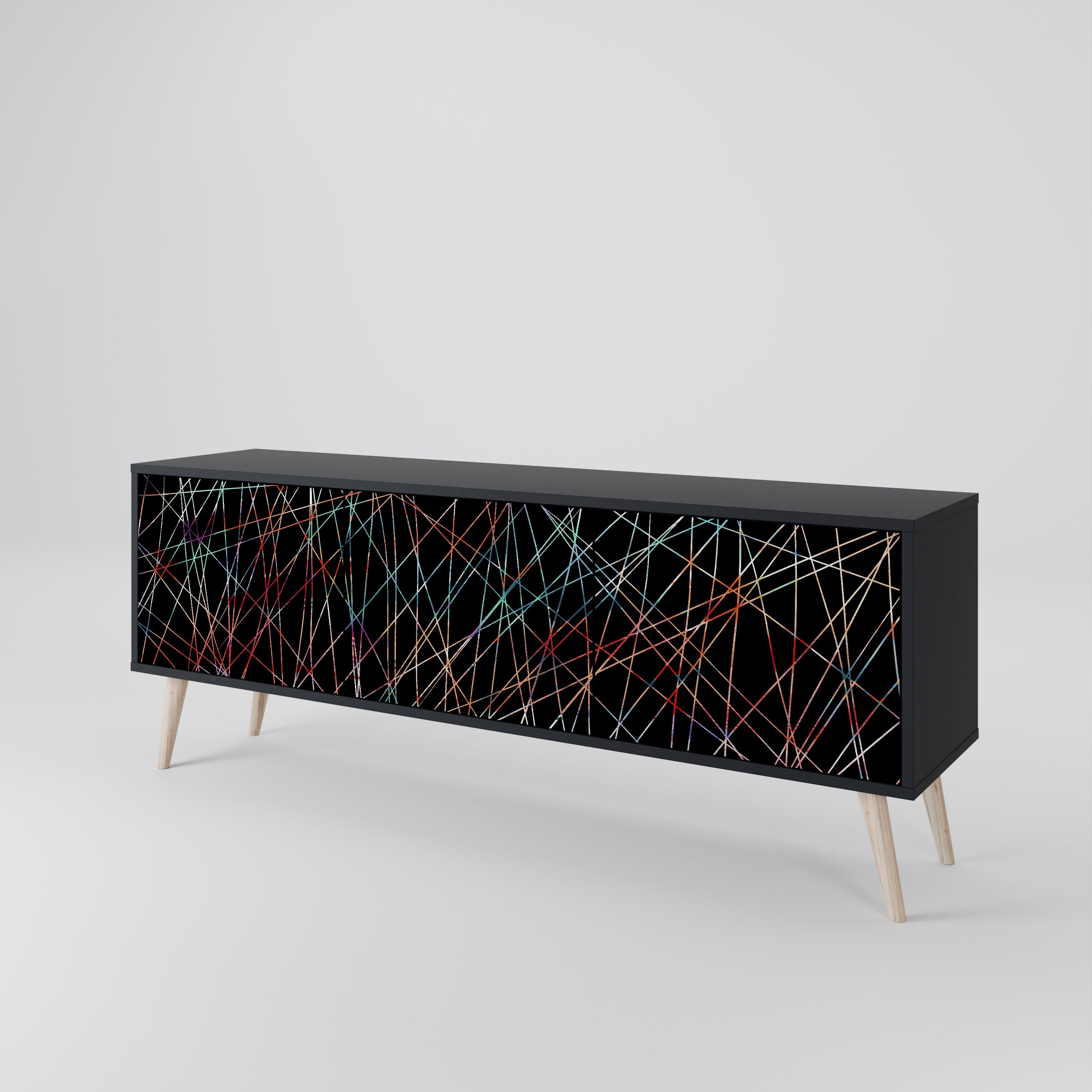 LUMINOUS SNARE 3-Door TV Cabinet