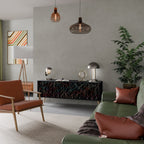 LUMINOUS SNARE TV-Lowboard mit 3 Türen in Schwarz