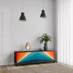 PRISM CONCUSSION TV-Lowboard mit 3 Türen in Schwarz