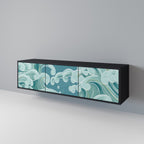 ASIAN SWAY TV-Lowboard mit 3 Türen in Schwarz