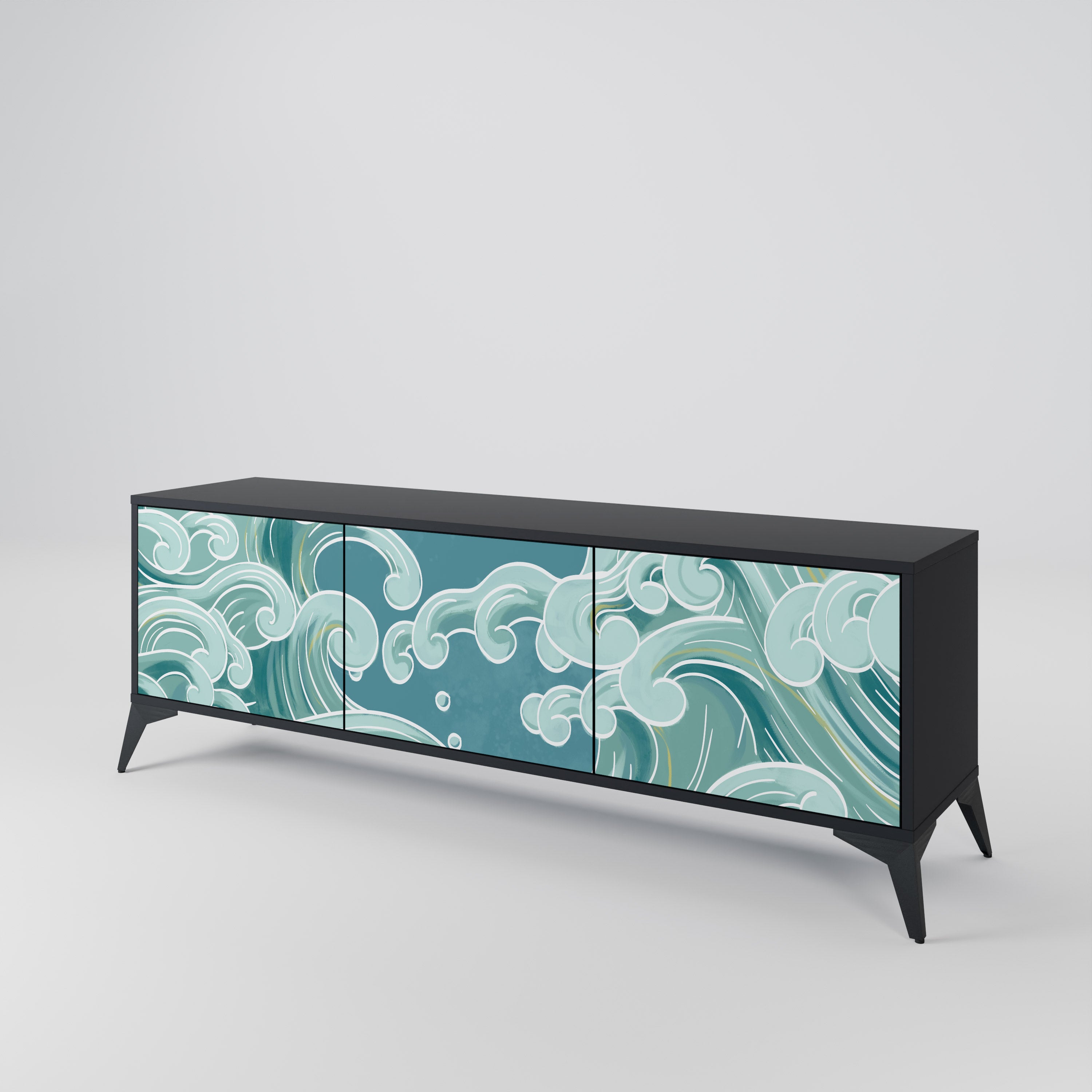 ASIAN SWAY 3-Door TV Cabinet