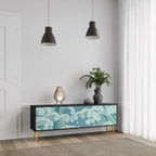 ASIAN SWAY TV-Lowboard mit 3 Türen in Schwarz