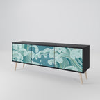 ASIAN SWAY TV-Lowboard mit 3 Türen in Schwarz