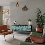 ASIAN SWAY TV-Lowboard mit 3 Türen in Schwarz