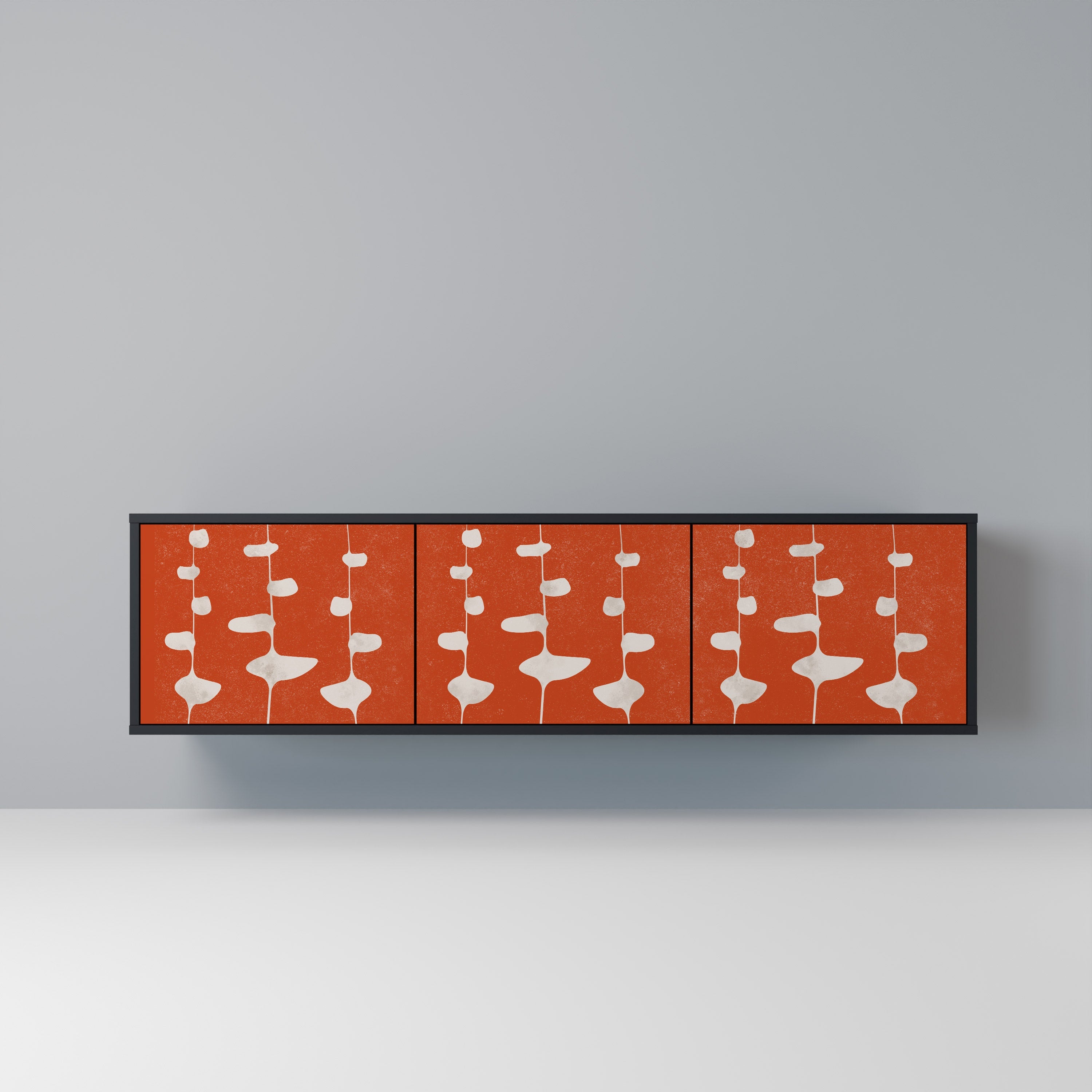 COURAGE MOLD TV-Lowboard mit 3 Türen in Schwarz