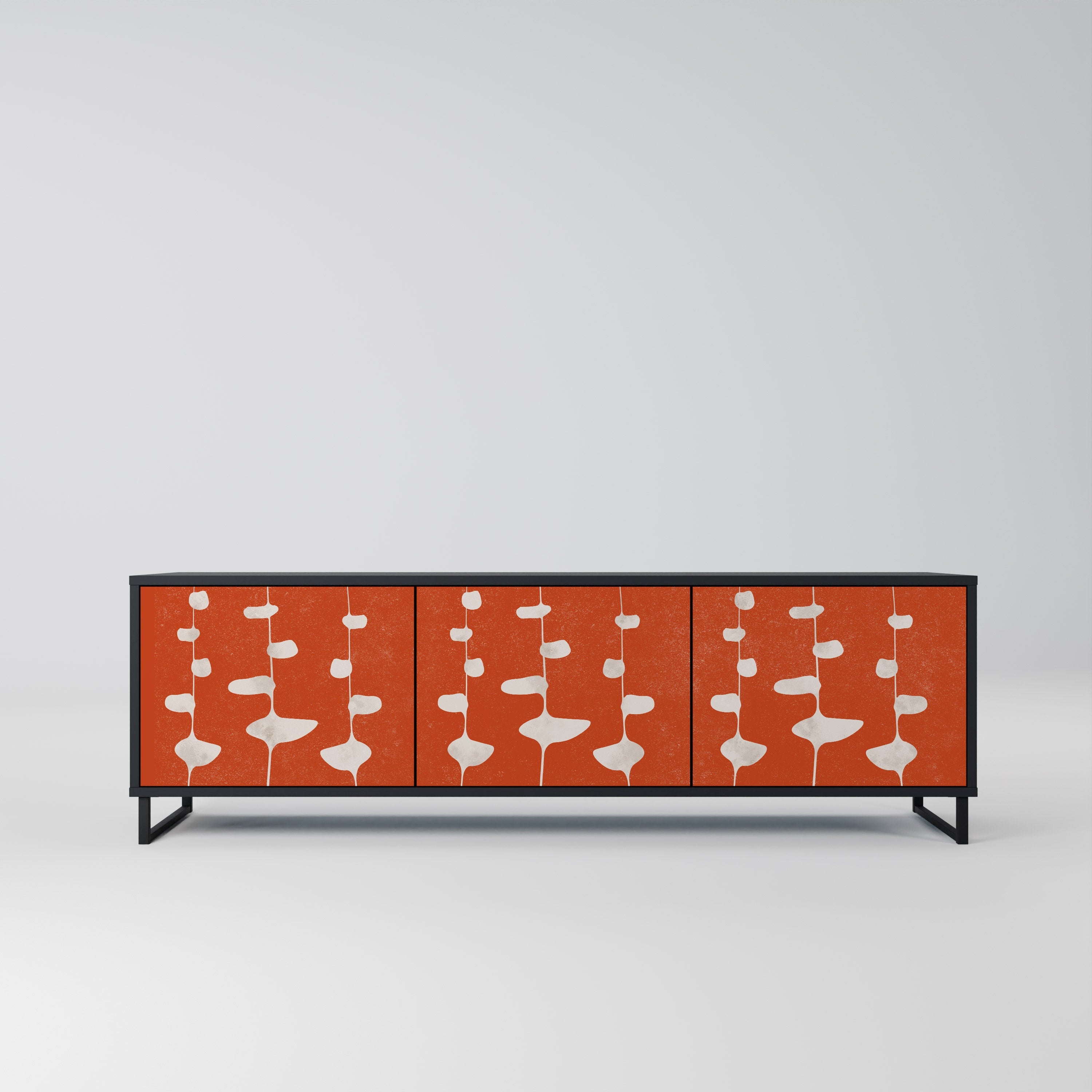 COURAGE MOLD TV-Lowboard mit 3 Türen in Schwarz