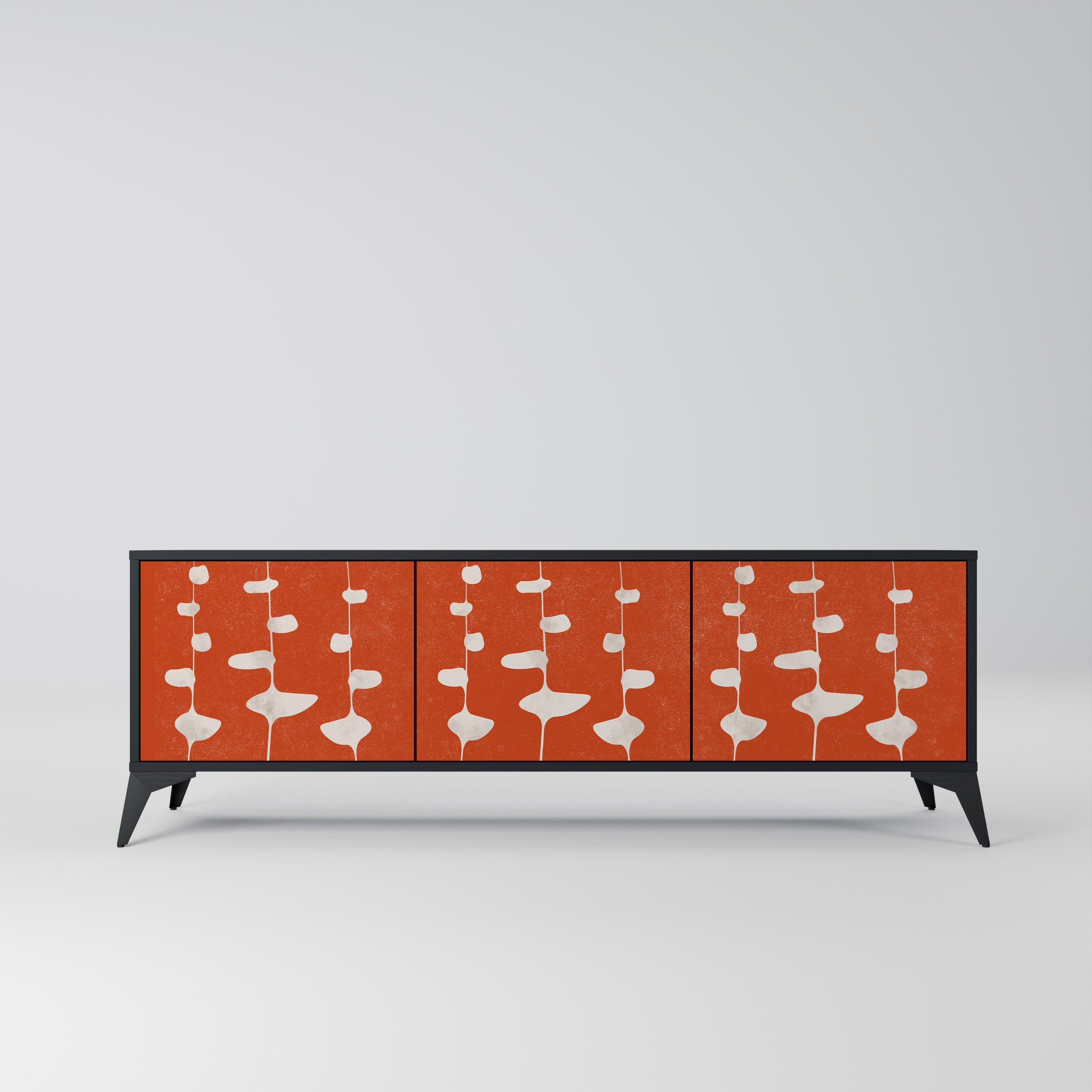 COURAGE MOLD TV-Lowboard mit 3 Türen in Schwarz