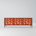 COURAGE MOLD TV-Lowboard mit 3 Türen in Schwarz