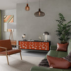 COURAGE MOLD TV-Lowboard mit 3 Türen in Schwarz