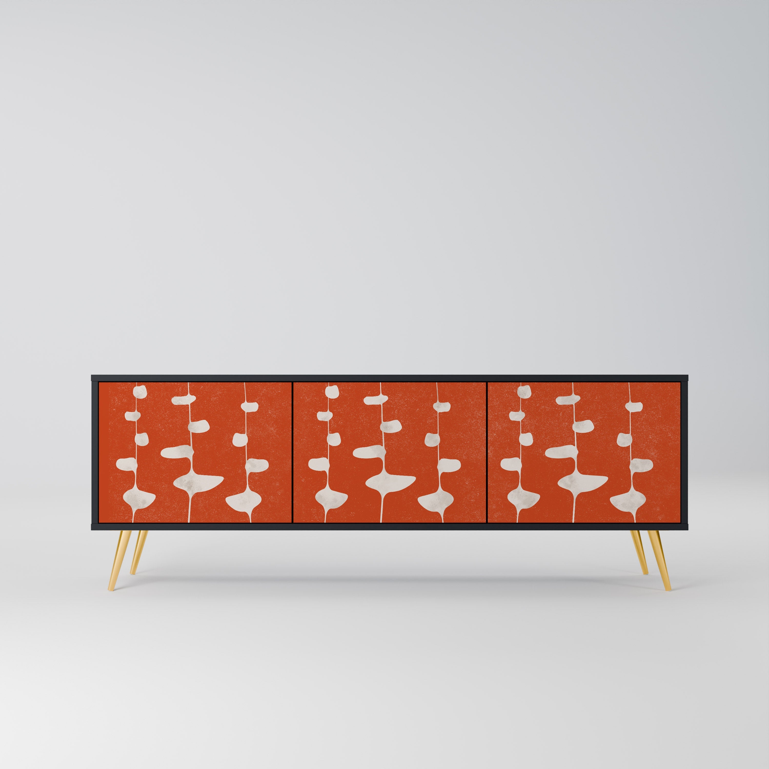 COURAGE MOLD TV-Lowboard mit 3 Türen in Schwarz