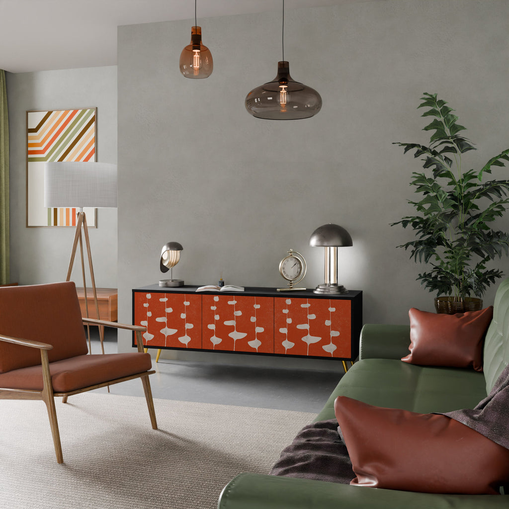 COURAGE MOLD TV-Lowboard mit 3 Türen in Schwarz