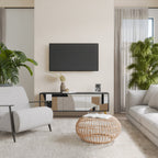 DELICATE MEMENTO TV-Lowboard mit 3 Türen in Schwarz