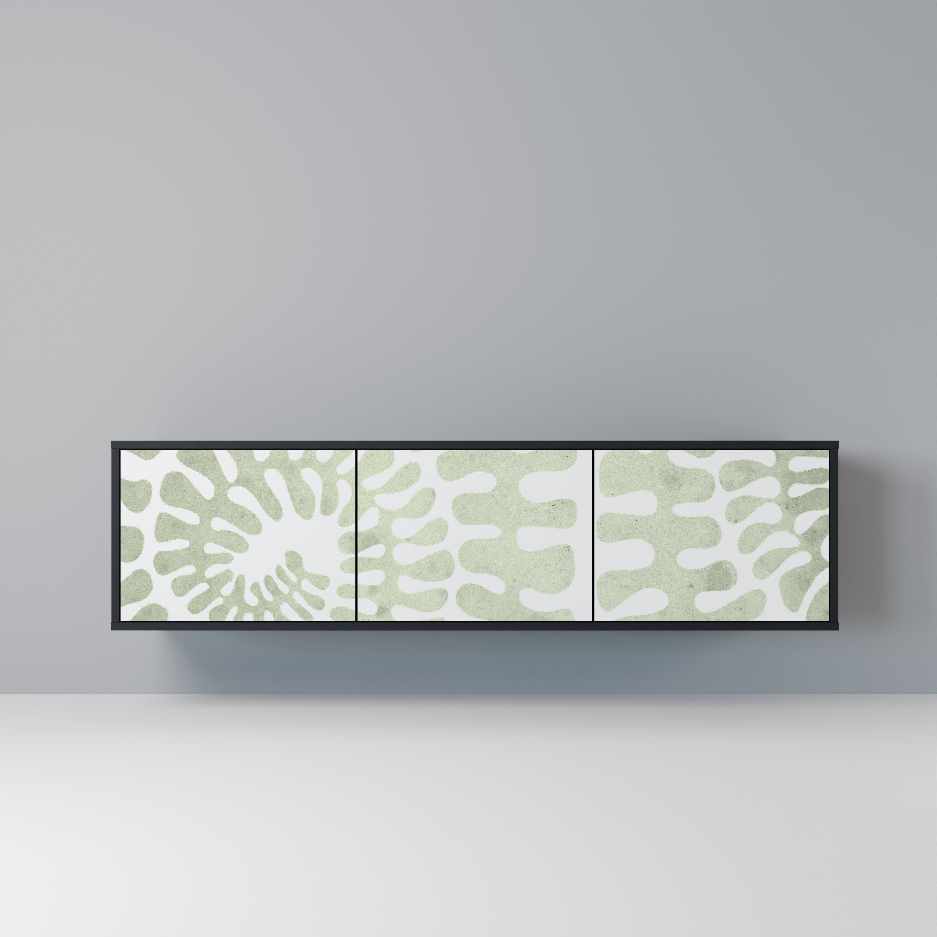 HELIX DANCE TV-Lowboard mit 3 Türen in Schwarz