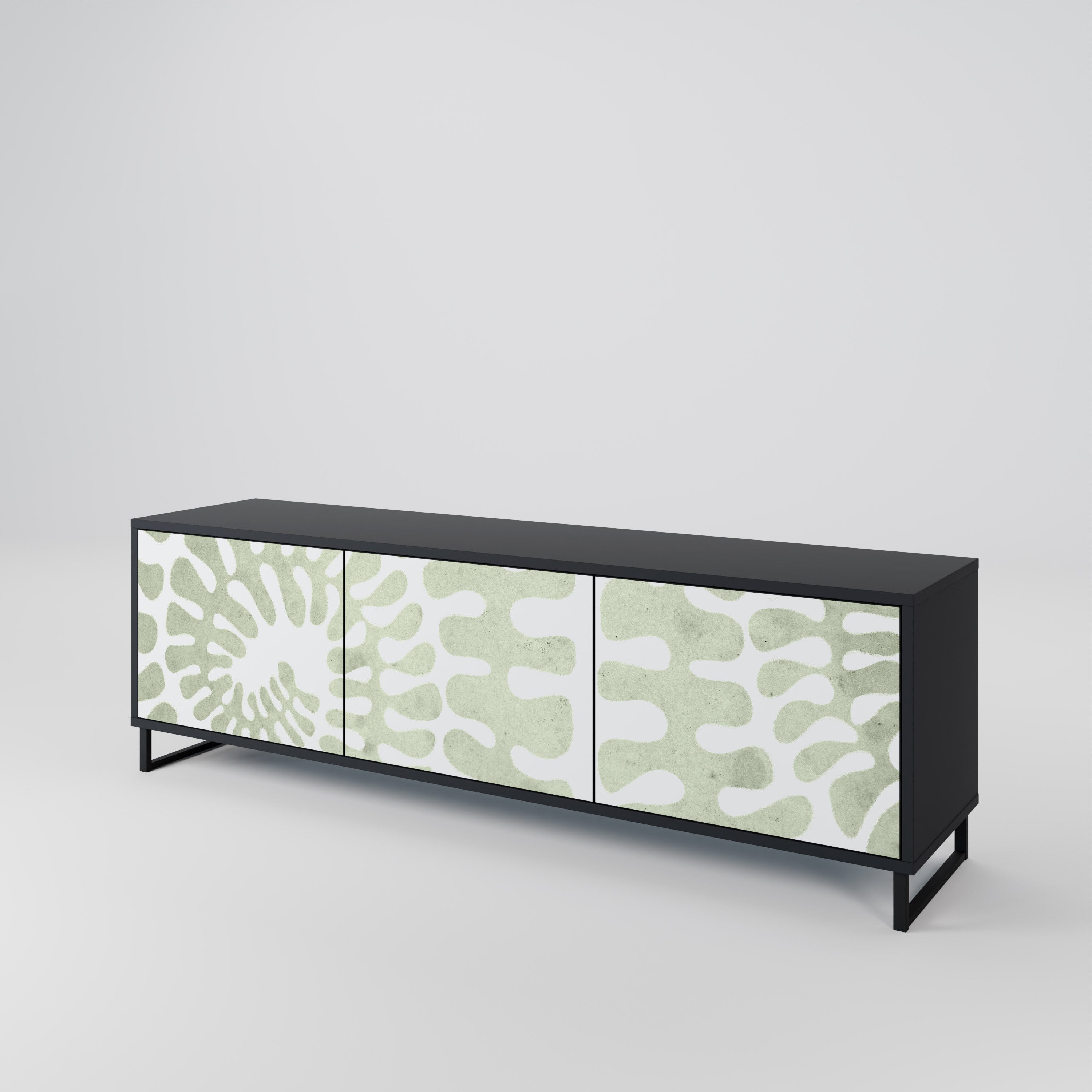 HELIX DANCE TV-Lowboard mit 3 Türen in Schwarz