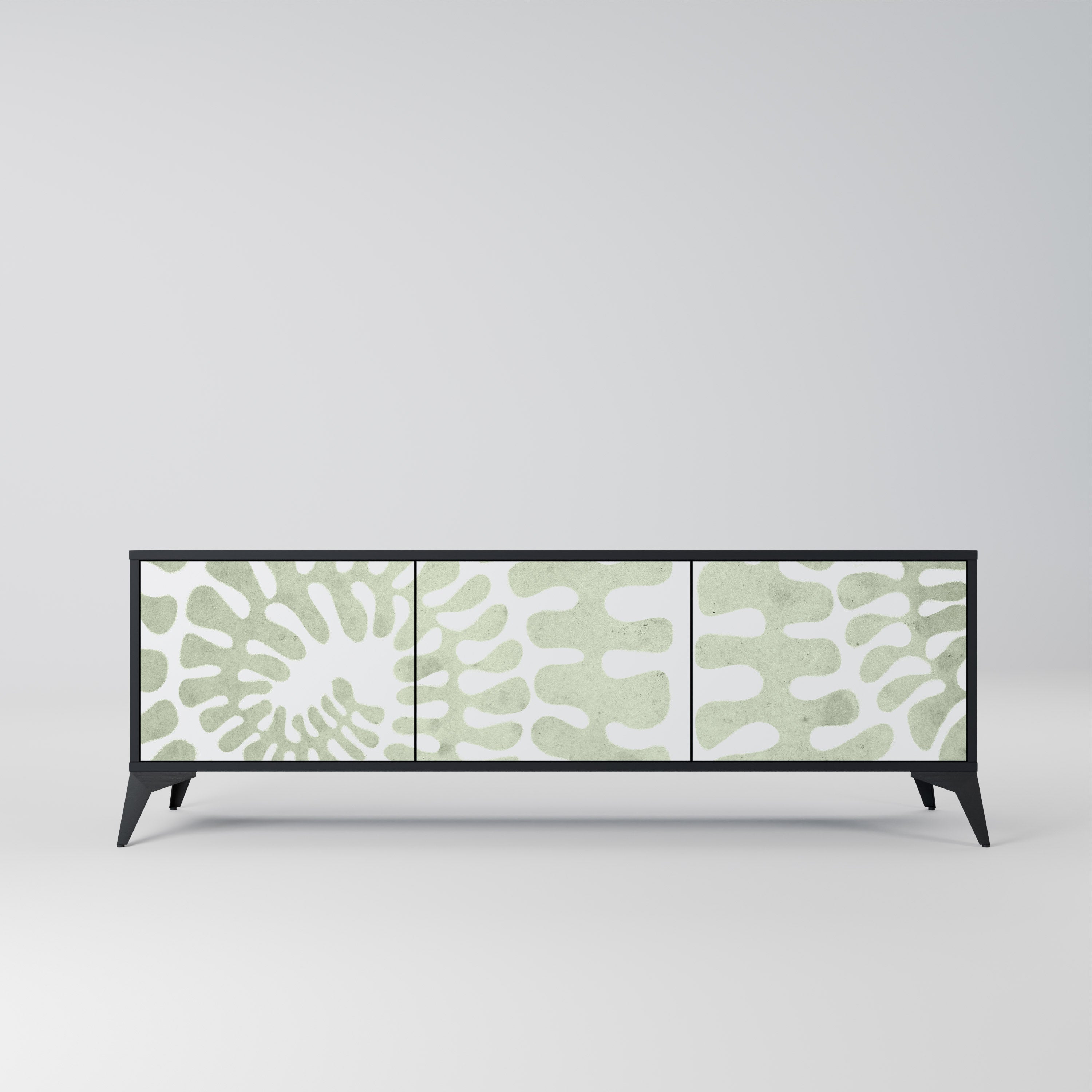 HELIX DANCE TV-Lowboard mit 3 Türen in Schwarz