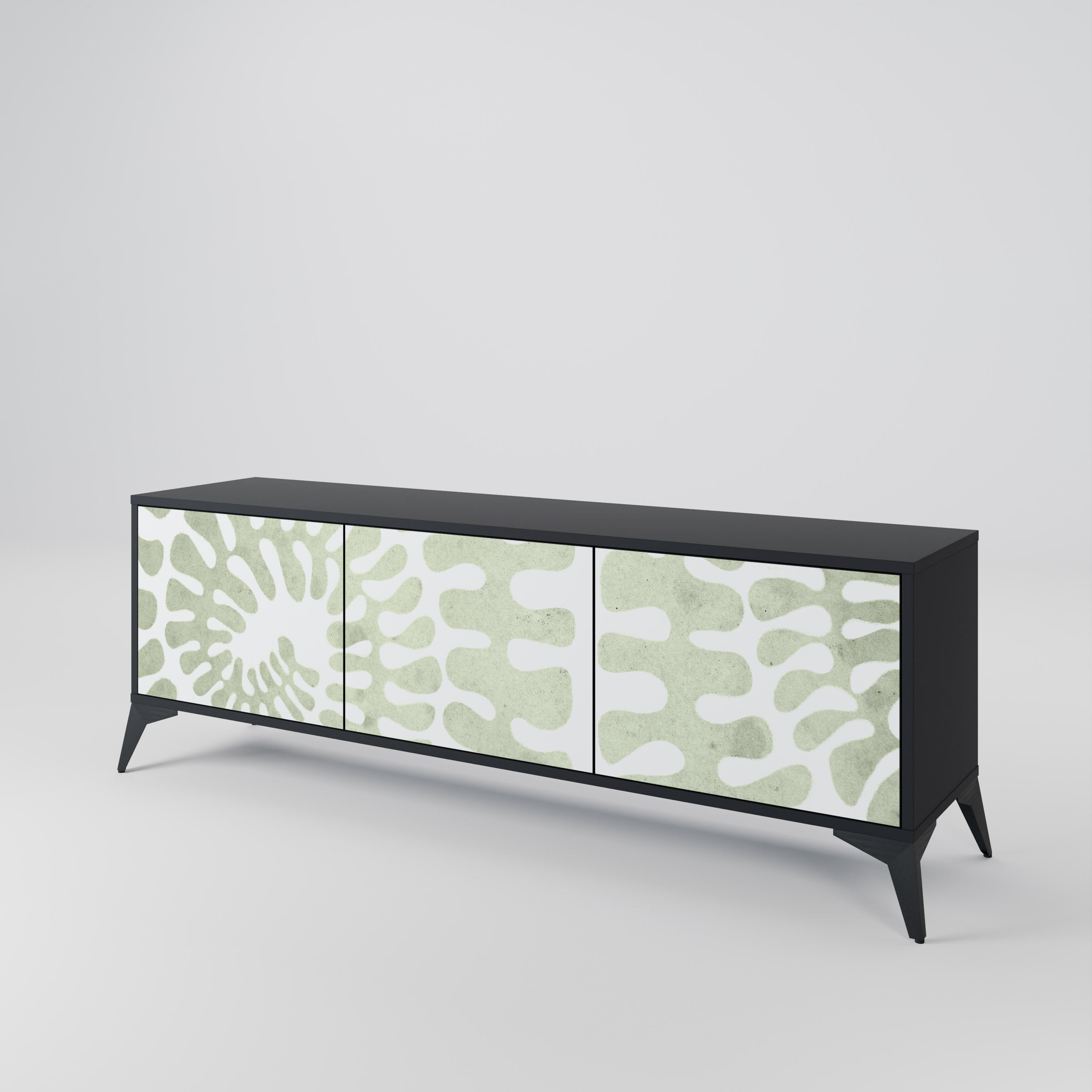 HELIX DANCE TV-Lowboard mit 3 Türen in Schwarz