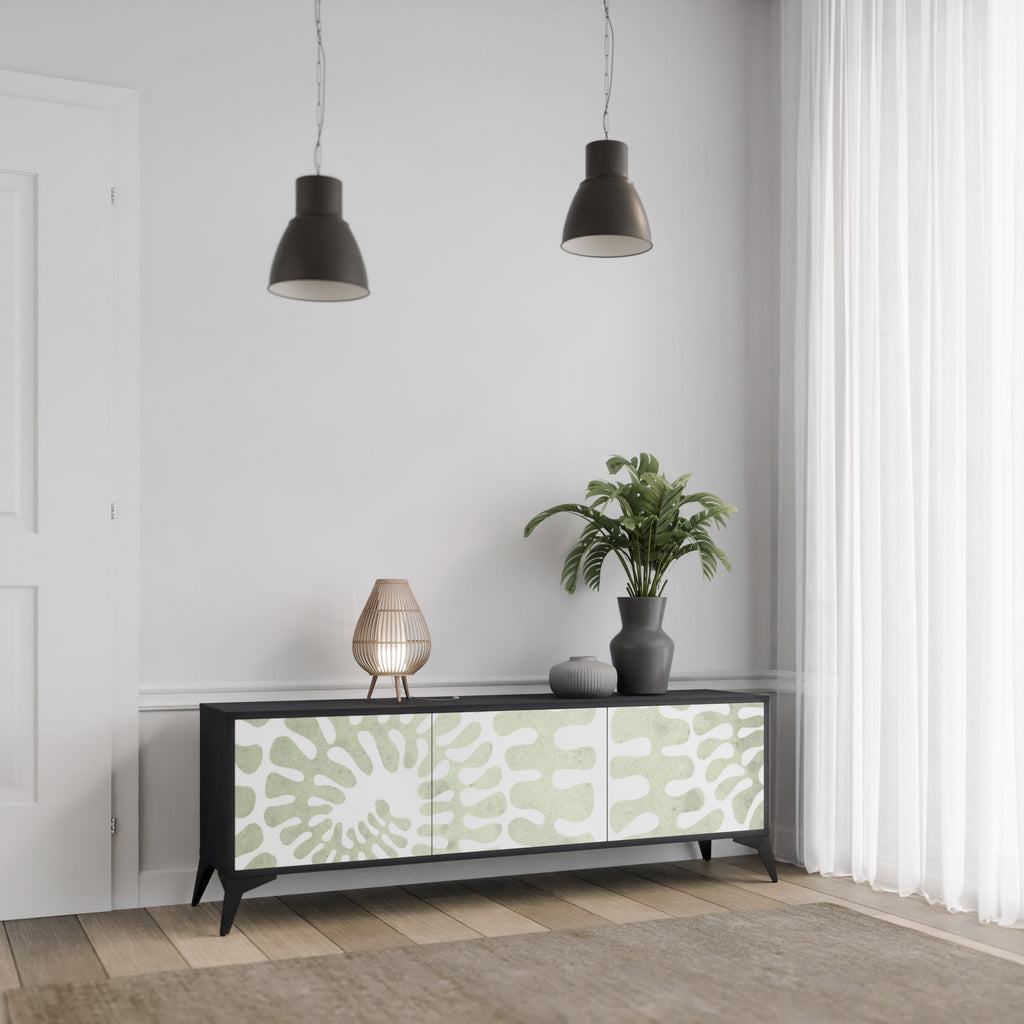 HELIX DANCE TV-Lowboard mit 3 Türen in Schwarz