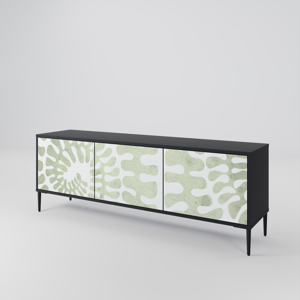 HELIX DANCE TV-Lowboard mit 3 Türen in Schwarz