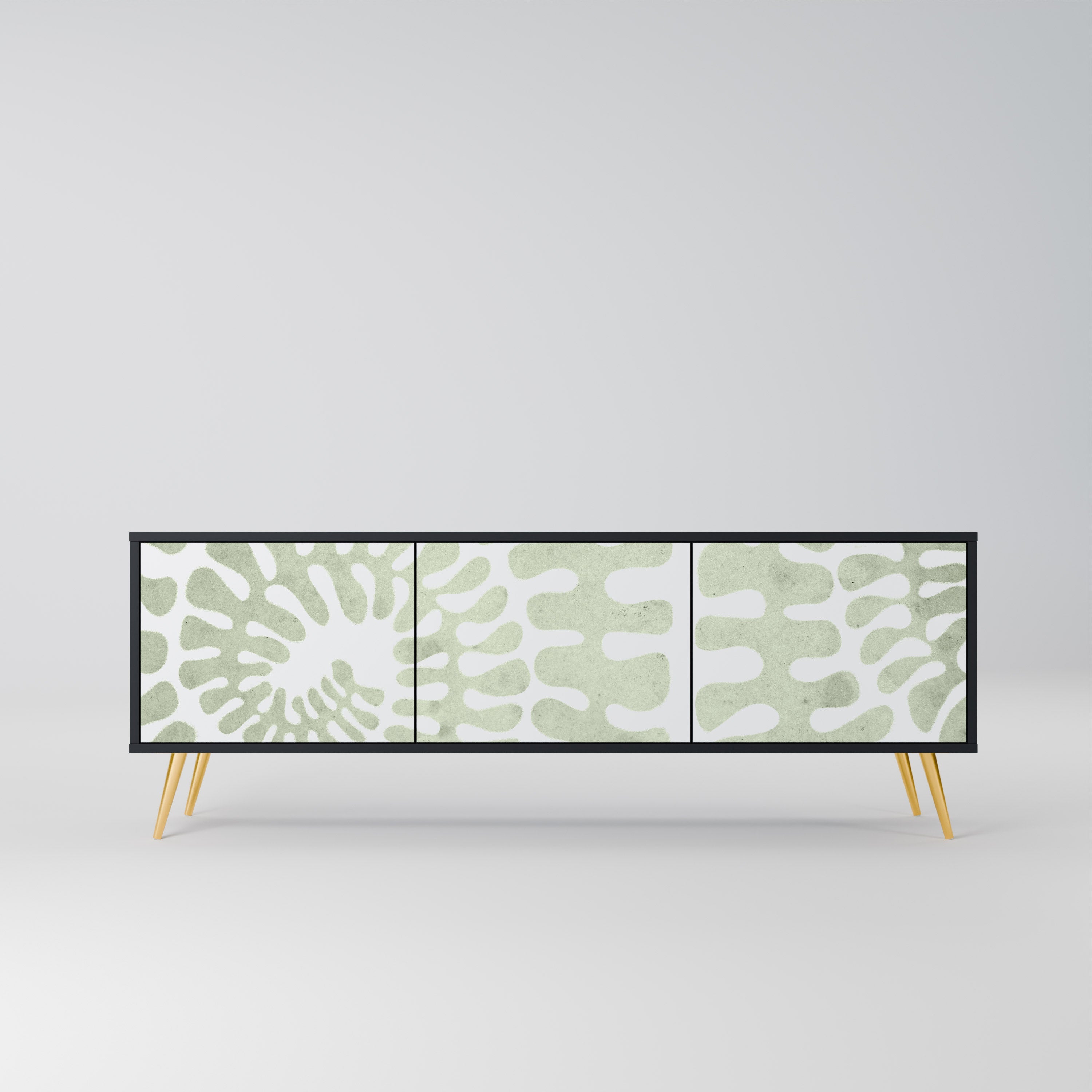 HELIX DANCE TV-Lowboard mit 3 Türen in Schwarz