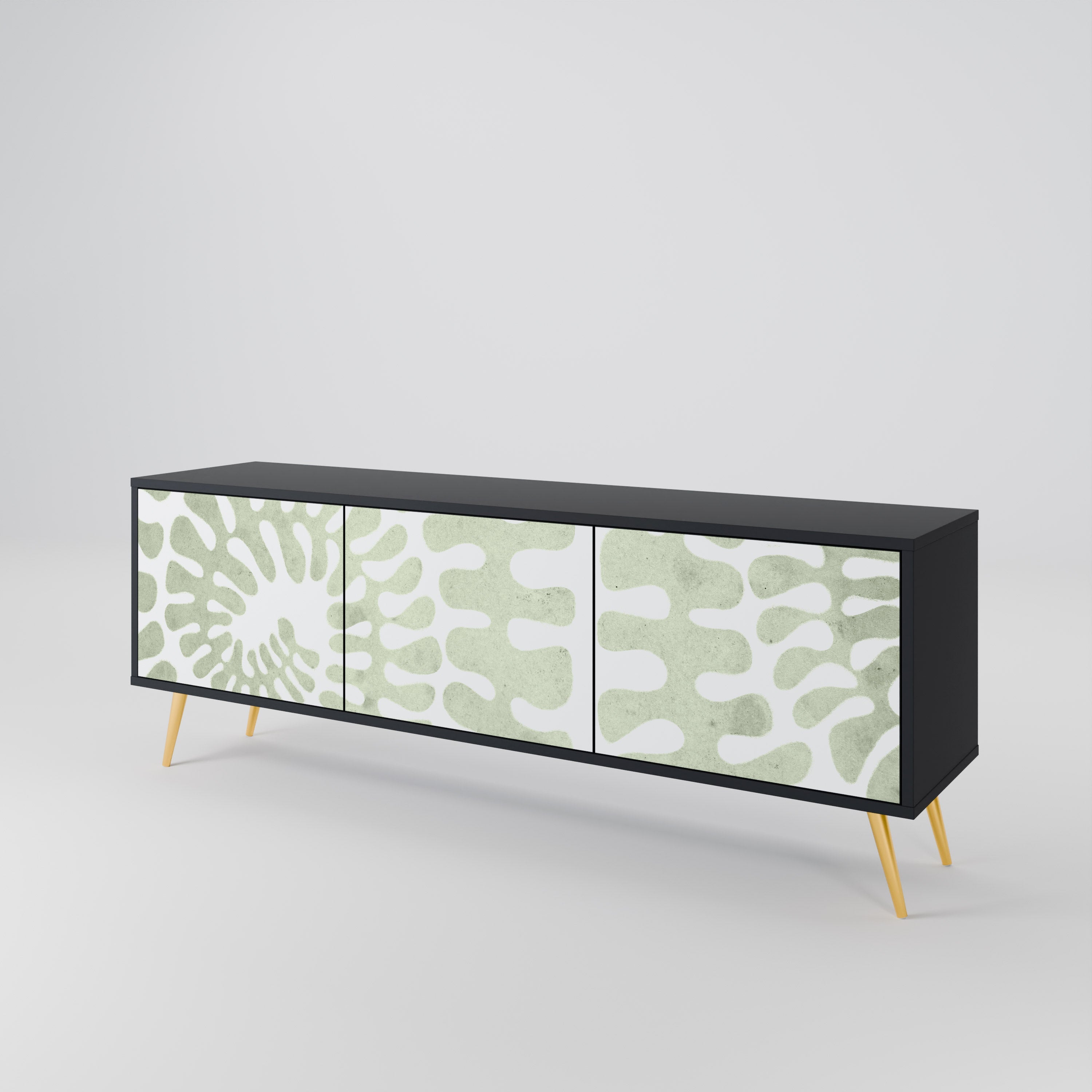 HELIX DANCE TV-Lowboard mit 3 Türen in Schwarz