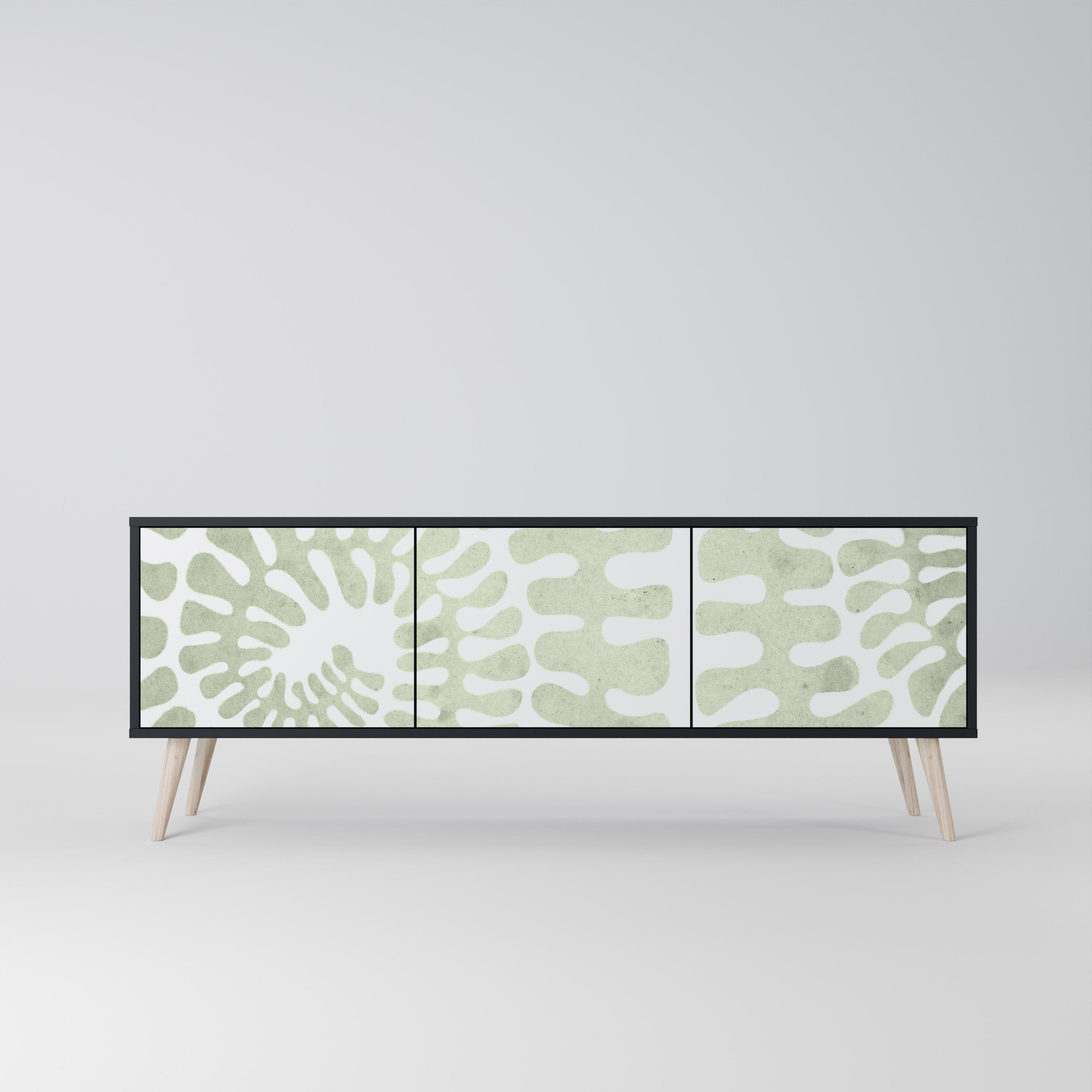 HELIX DANCE TV-Lowboard mit 3 Türen in Schwarz