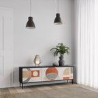 SPACE AROUND TV-Lowboard mit 3 Türen in Schwarz