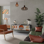 SPACE AROUND TV-Lowboard mit 3 Türen in Schwarz