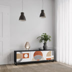 CIRCLE RHYTM 3-Door TV Stand in Black Finish