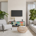 KANAGAWA BEAUTY TV-Lowboard mit 3 Türen in Schwarz