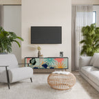 KANAGAWA BEAUTY TV-Lowboard mit 3 Türen in Schwarz