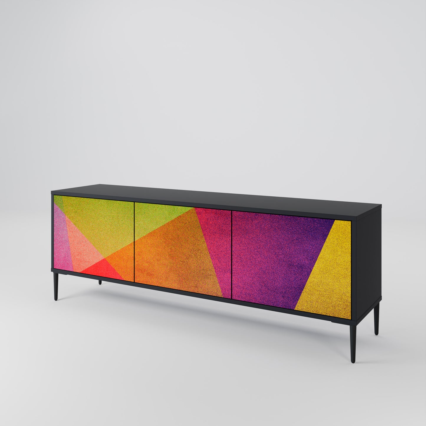 VIVID GEOMETRY 3-türiges TV-Lowboard