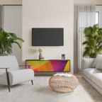 VIVID GEOMETRY TV-Lowboard mit 3 Türen in Schwarz