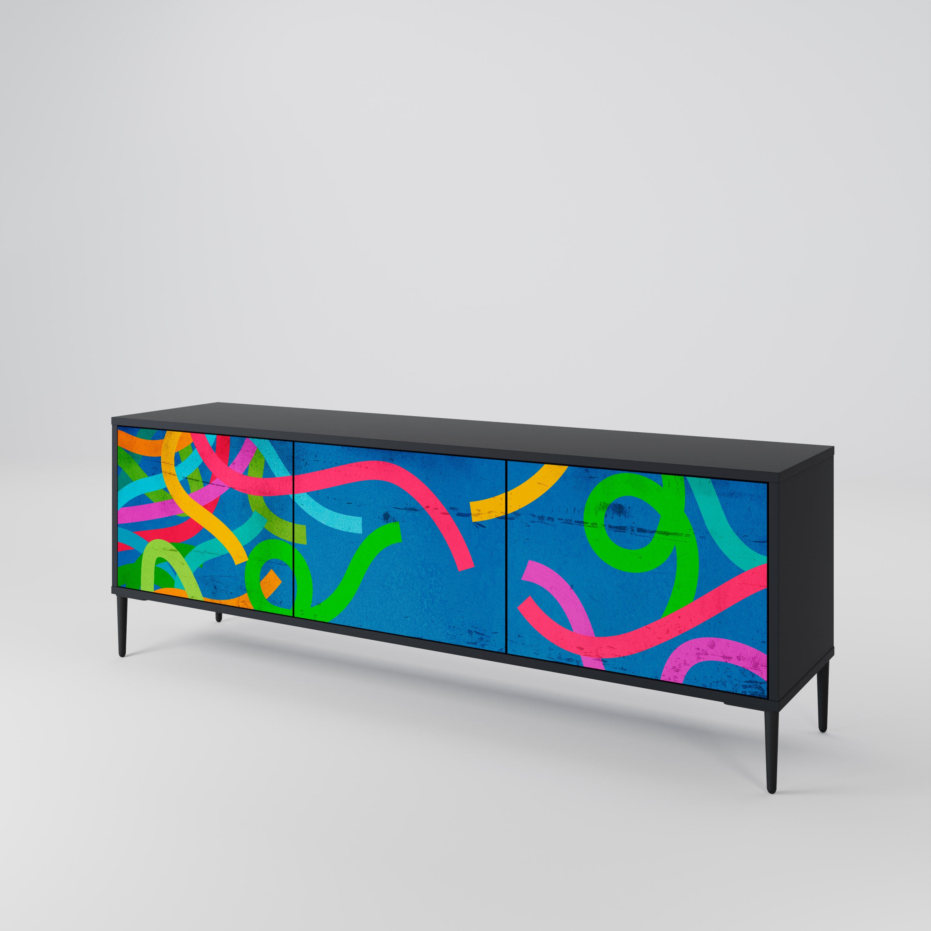 STREAMER TANGLE 3-Door TV Cabinet