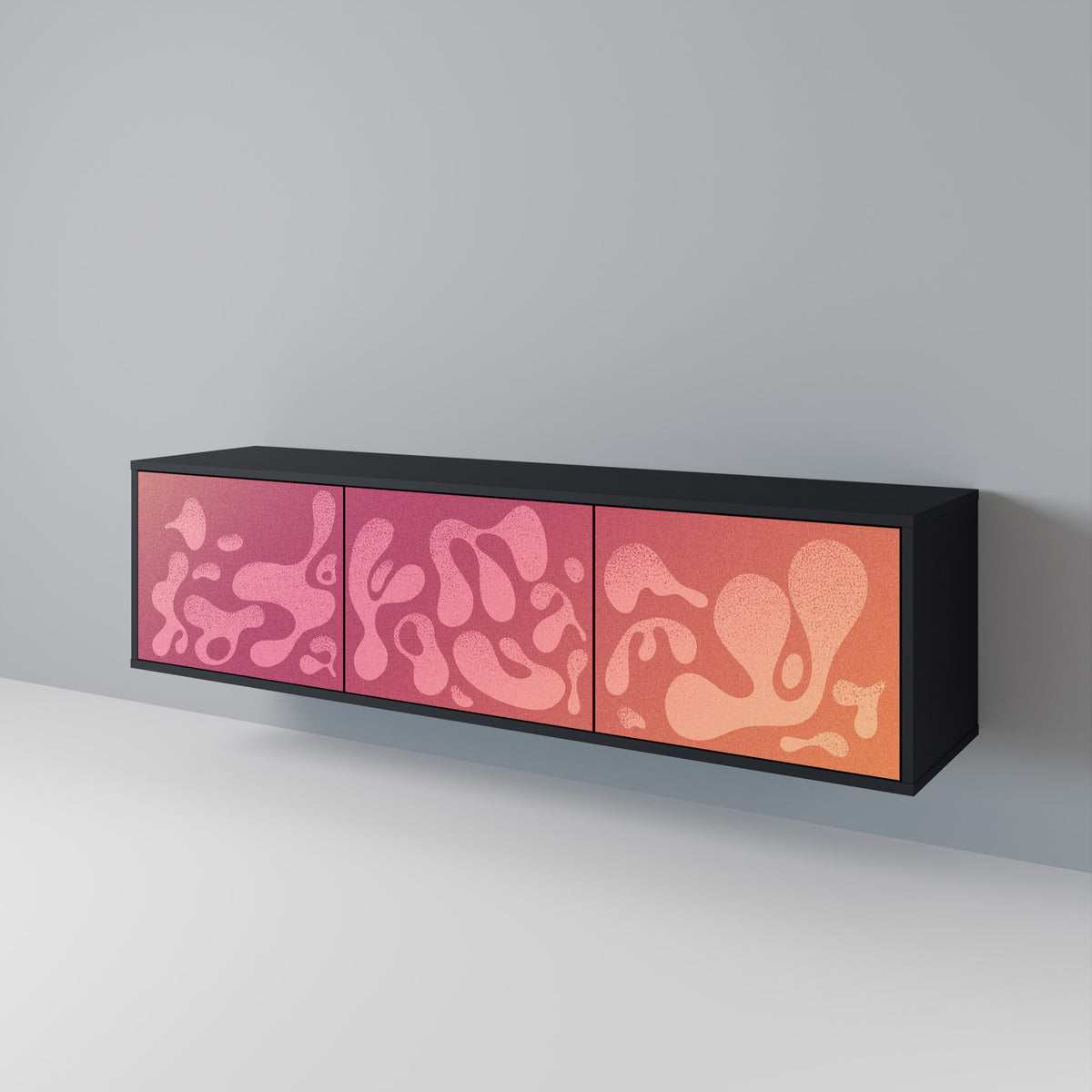 IRREGULAR PINK 3-türiges TV-Lowboard