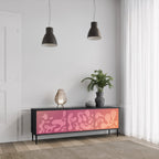 IRREGULAR PINK TV-Lowboard mit 3 Türen in Schwarz