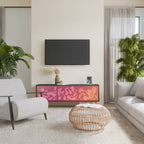 IRREGULAR PINK TV-Lowboard mit 3 Türen in Schwarz