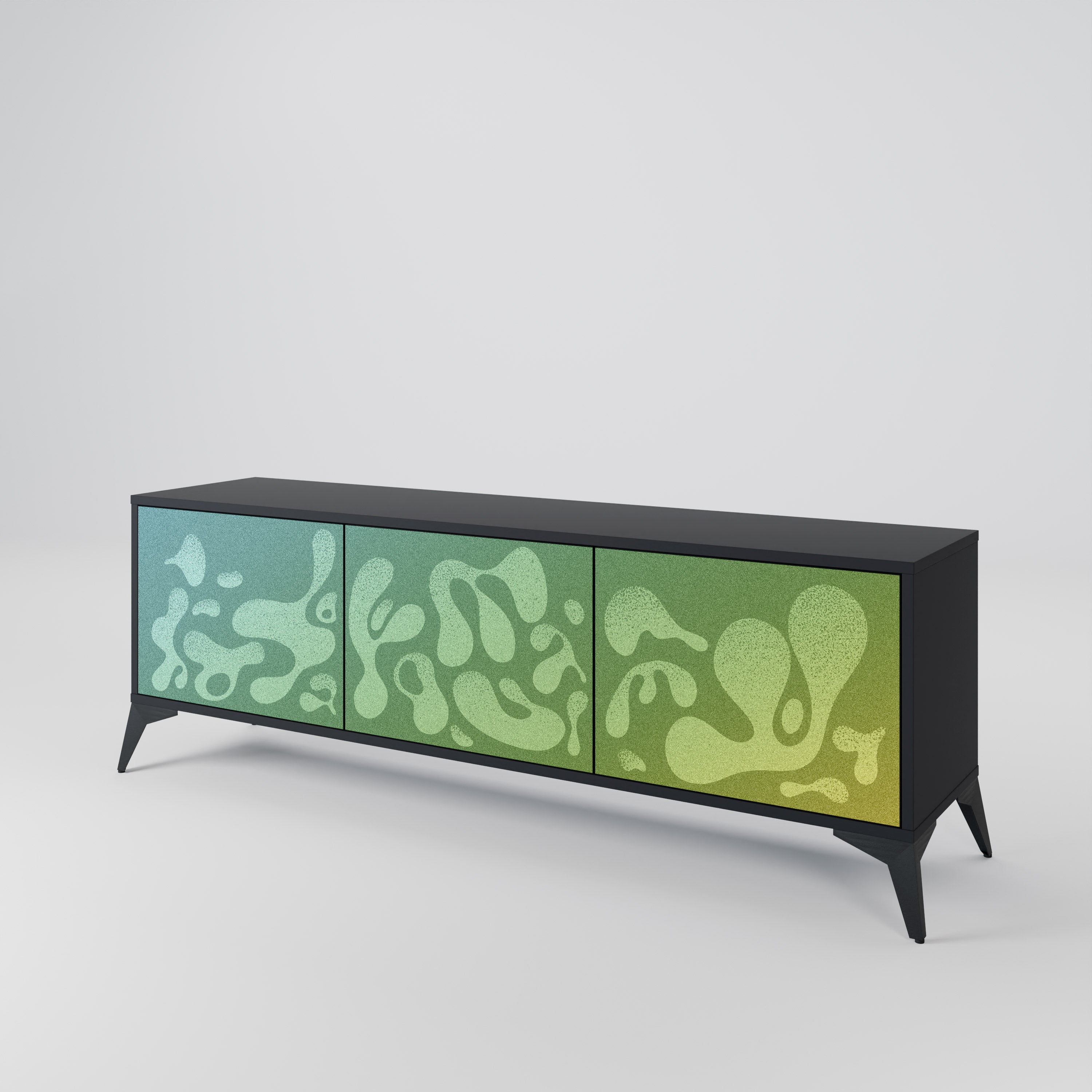 IRREGULAR BLUE 3-Door TV Cabinet