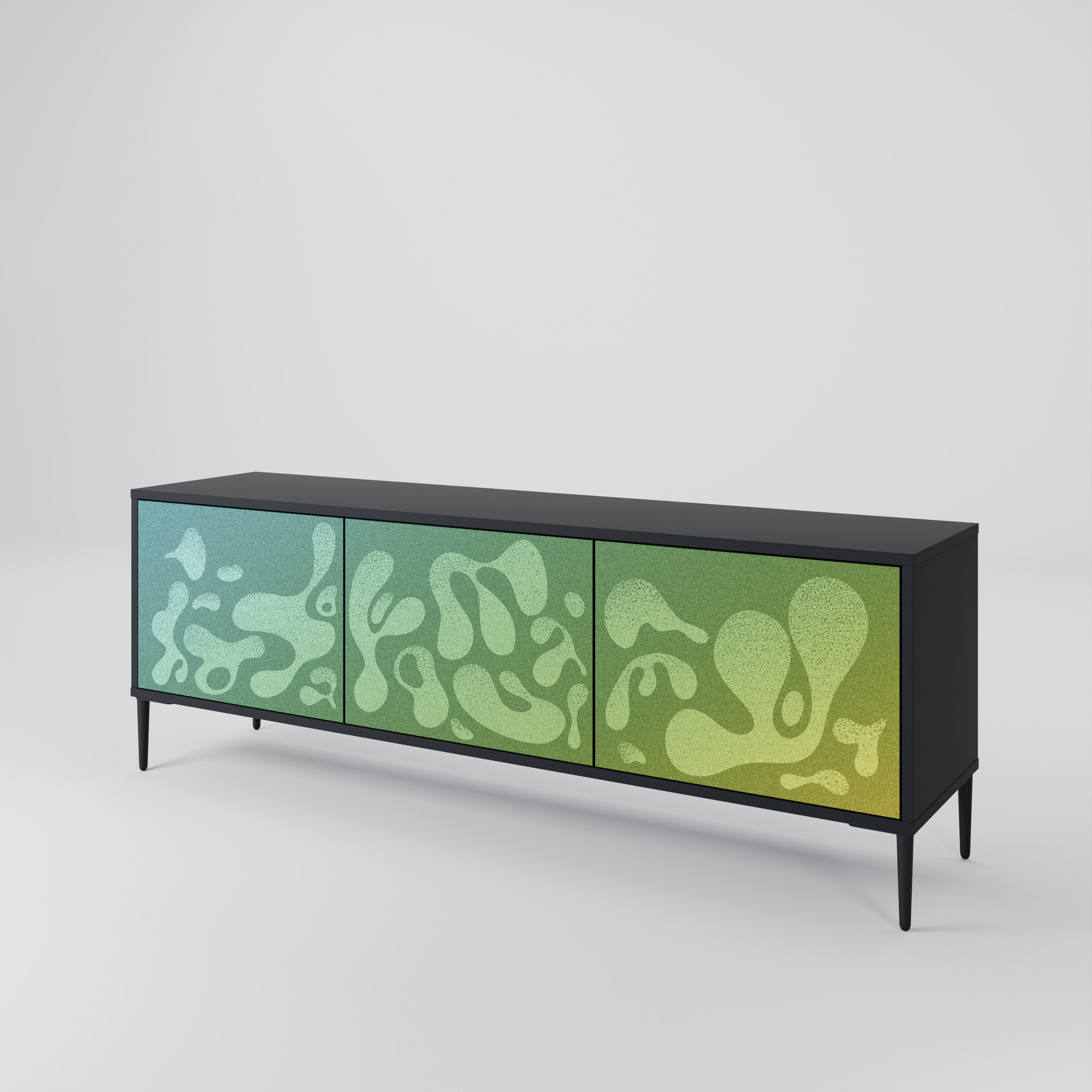 IRREGULAR BLUE 3-Door TV Cabinet