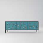 COLLECTIVE STREAM TV-Lowboard mit 3 Türen in Schwarz