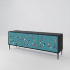 COLLECTIVE STREAM TV-Lowboard mit 3 Türen in Schwarz