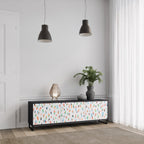 ENERGETIC SPOTS TV-Lowboard mit 3 Türen in Schwarz