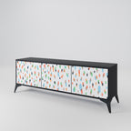 ENERGETIC SPOTS TV-Lowboard mit 3 Türen in Schwarz